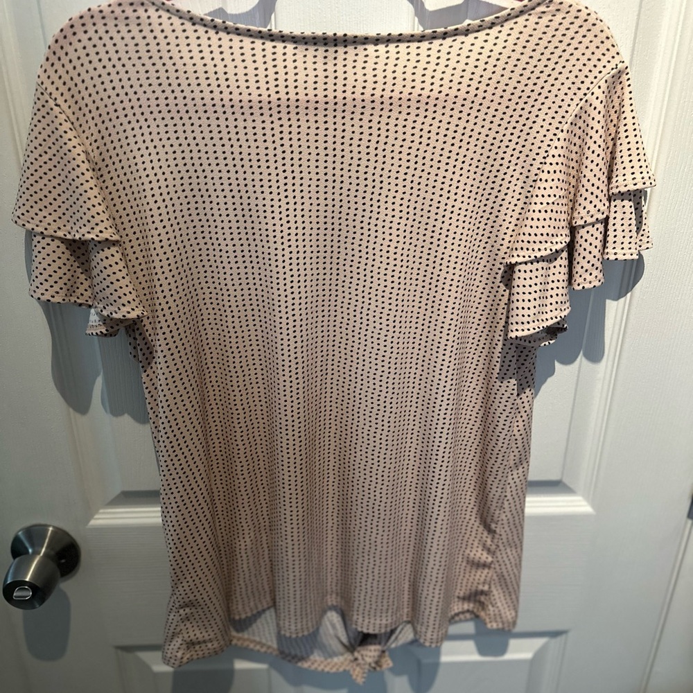 NWOT ADRIANNA PAPELL Womens Tulip Sleeve Blouse Shirt Top Size Medium RETAIL $59 - Picture 6 of 6